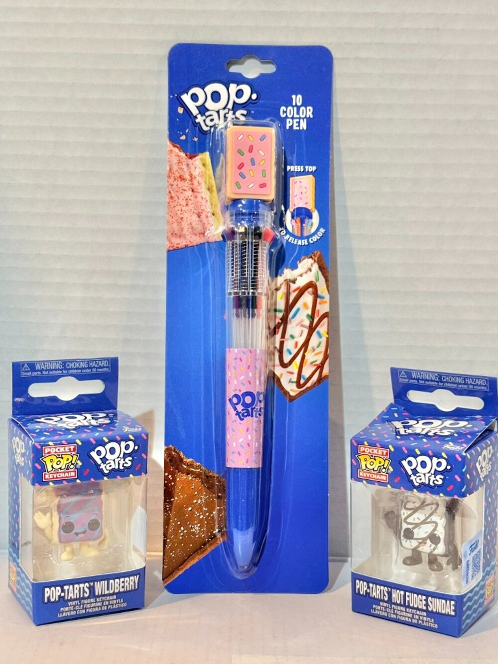 Funko Pop Pocket Pop Pop Tarts Keychains & Pen Lot of 3 Brand New